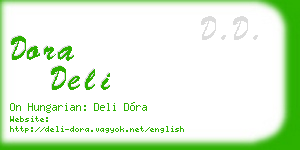 dora deli business card