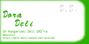 dora deli business card